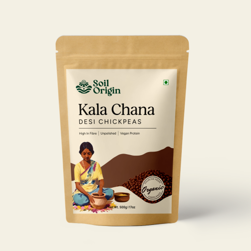 Soil Origin: Black Chana (Desi Chana)  500gm