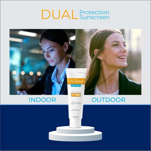Brinton: Uv Doux Blue Tinted Sunscreen Gel 50gm
