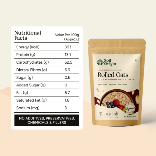 Soil Origin: Rolled Oats 500gm