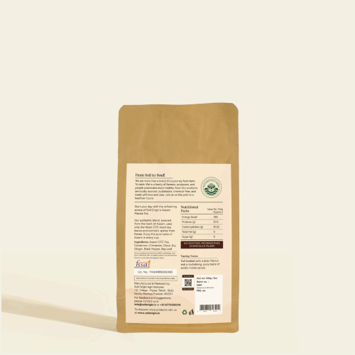 Soil Origin: Assam Masala Tea (Kadak Chai) 100gm