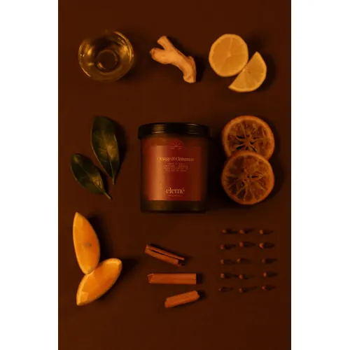 Eleme: Orange & Cinnamon Candle with Pure Essential Oils