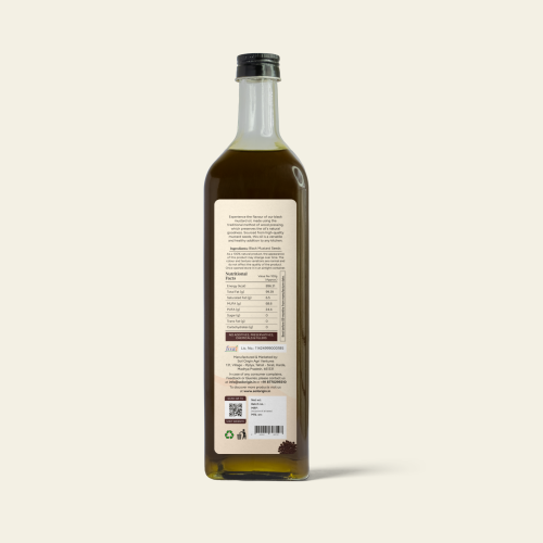 Soil Origin: Wood Pressed Black Mustard Oil 1L