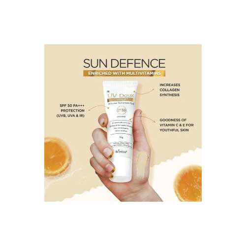 Brinton: Uv Doux Gold Sunscreen  50gm