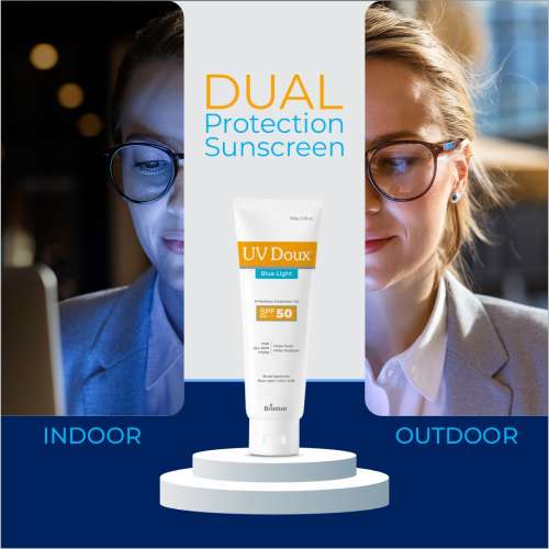 Brinton: Uv Doux Blue Tinted Sunscreen Gel 50gm