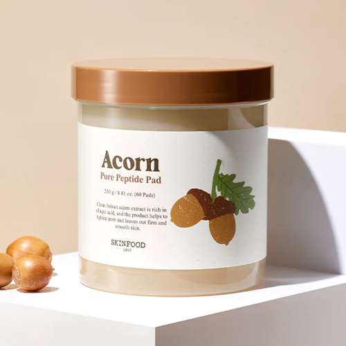 Skinfood: Acorn Pore Peptide Pad Toner Pad 250gm 60 Sheets