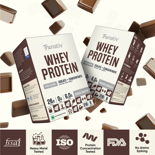 TruNativ: Pro Blend Whey Protein  Choco Crunch   216gm