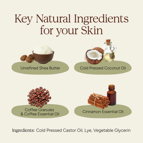 Soil Origin: Dark Coffee and Cinnamon Body Soap   100gm