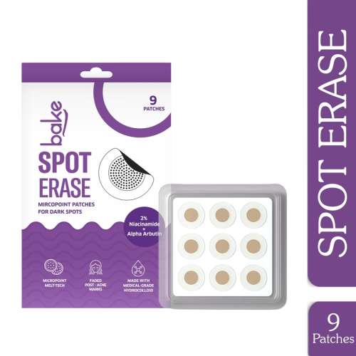Bake Cosmetics: Spot Erase Micro point Hydrocolloid Patches for Dark Spots, Post Acne Marks & Pigmentation-Pack of 9 Patches