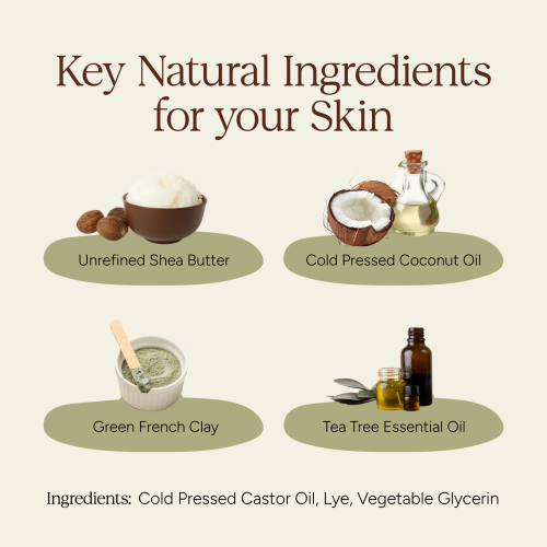 Soil Origin: Green French Clay & Tea Tree Body Soap  100gm
