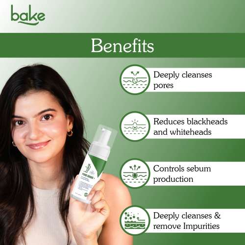 Bake Cosmetics: Pore Erase + Foaming Face Wash   100ml
