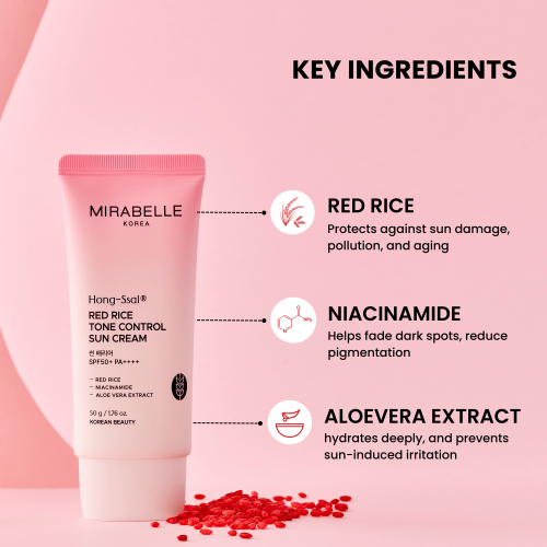 Mirabelle: Red Rice Tone Control Sun Cream