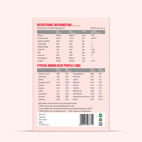 TruNativ: Pro Blend Whey Protein   Strawberry  216gm