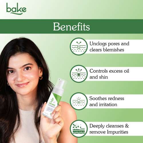 Bake Cosmetics: Acne Erase Clarifying Foaming Cleanser with 2% Salicylic Acid   100ml