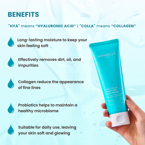 Mirabelle: Hyaluronic + Collagen Moisture Face Wash