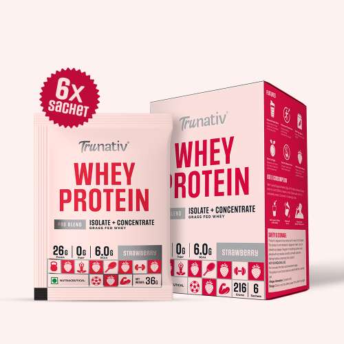 TruNativ: Pro Blend Whey Protein   Strawberry  216gm