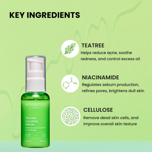 Mirabelle: Tea Tree + Niacinamide Calming Serum