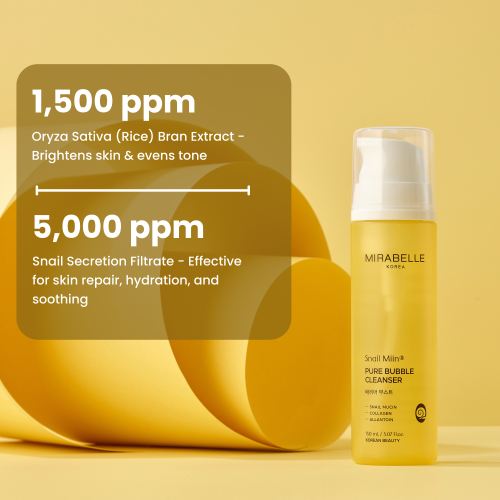 Mirabelle: Snail Miin Pure Bubble Cleanser
