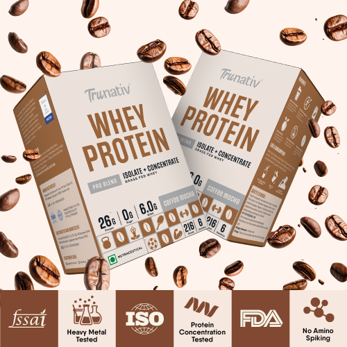 TruNativ: Pro Blend Whey Protein  Coffee Mocha   216gm