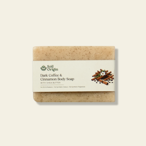Soil Origin: Dark Coffee and Cinnamon Body Soap   100gm