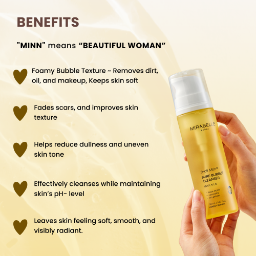 Mirabelle: Snail Miin Pure Bubble Cleanser