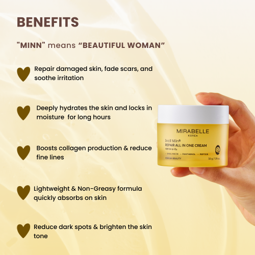 Mirabelle: Snail Miin Repair All In One Cream