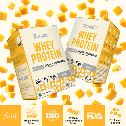 TruNativ: Pro Blend Whey Protein  Mango   216gm