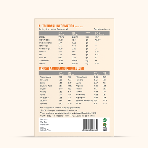 TruNativ: Pro Blend Whey Protein  Kesar Badam   216gm