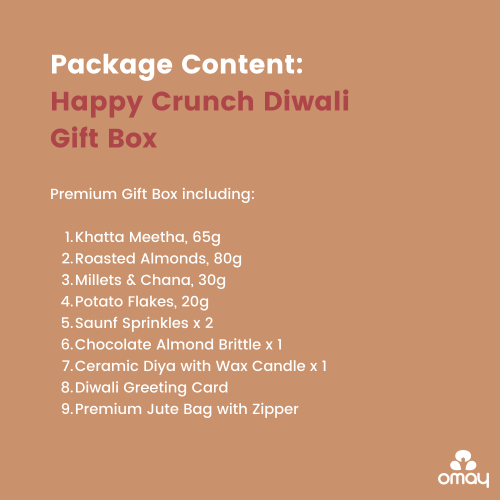 Omay Foods: Happy Crunch Diwali Gift Box  900gm