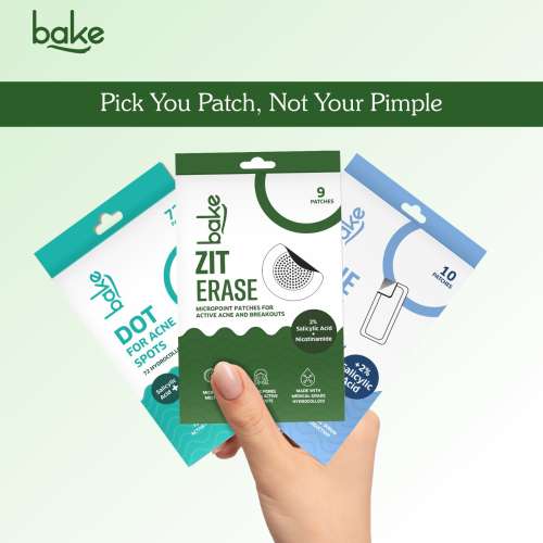 Bake Cosmetics: Zit Erase Micro point Patches for Active Acne, Unclogs Pores & Reduces Acne - Pack of 9 Patches