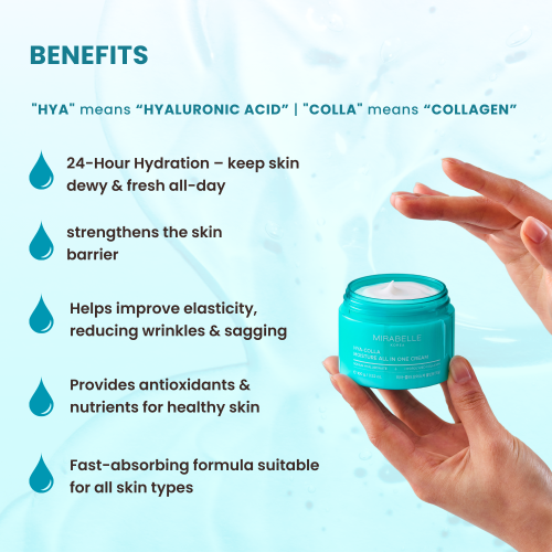 Mirabelle: Hyaluronic + Collagen Moisture All in One Cream