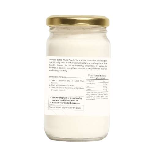 Ecotyl: Safed Musli Powder | Ayurvedic Herb | 100gm