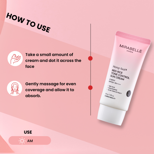 Mirabelle: Red Rice Tone Control Sun Cream