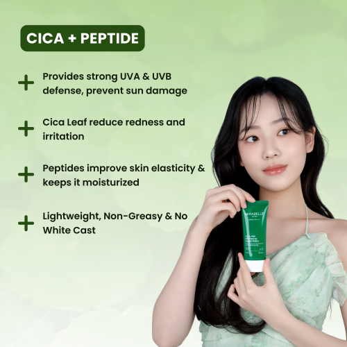Mirabelle: Cica + Peptide Intensive Sunscreen