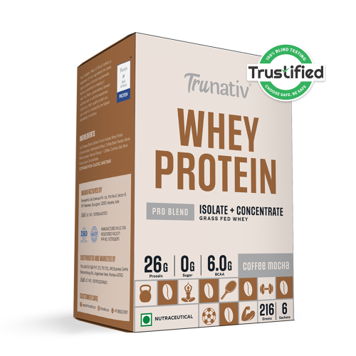 TruNativ: Pro Blend Whey Protein  Coffee Mocha   216gm
