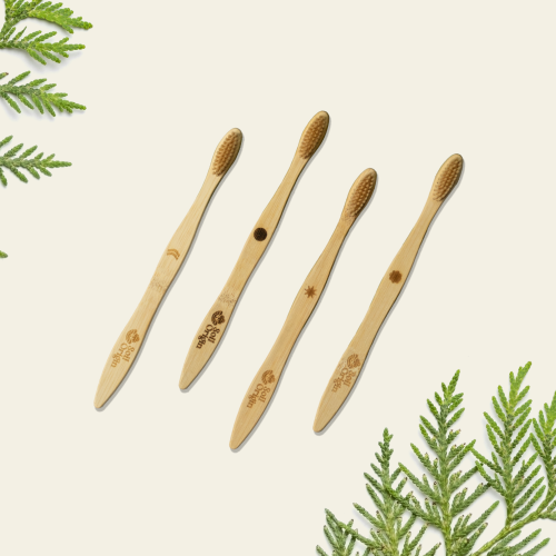 Soil Origin: Ultra Soft Bamboo Toothbrush  Set of 4