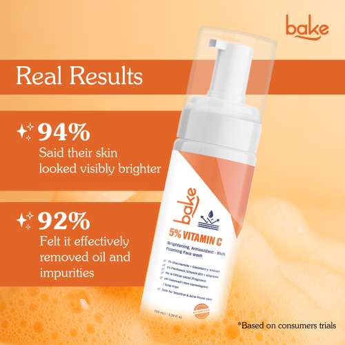Bake Cosmetics: 5% Vitamin C Foaming Face Wash  100ml