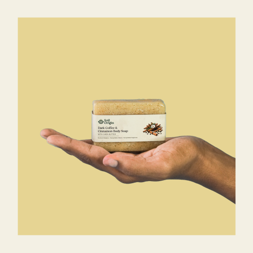 Soil Origin: Dark Coffee and Cinnamon Body Soap   100gm