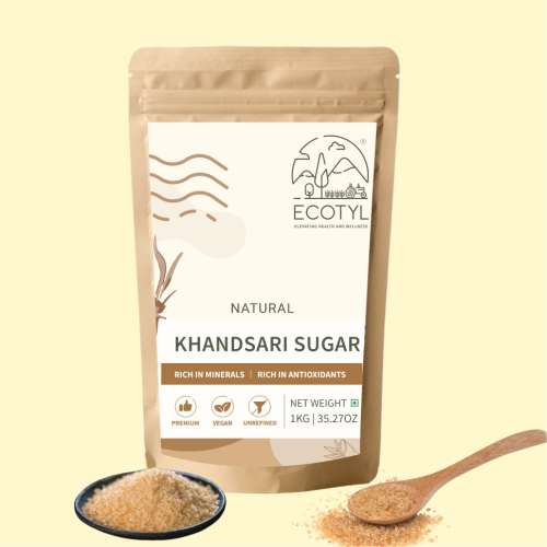 Ecotyl: Khandsari Sugar | Unrefined Natural Sweetener| 1kg