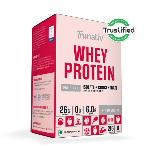 TruNativ: Pro Blend Whey Protein   Strawberry  216gm
