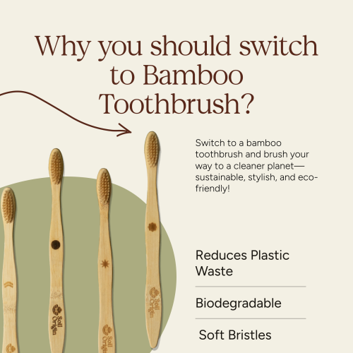 Soil Origin: Ultra Soft Bamboo Toothbrush Set of 4