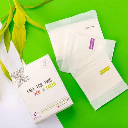 Saathi: Bamboo Fiber Biodegradable Sanitary Pads - pack of 36