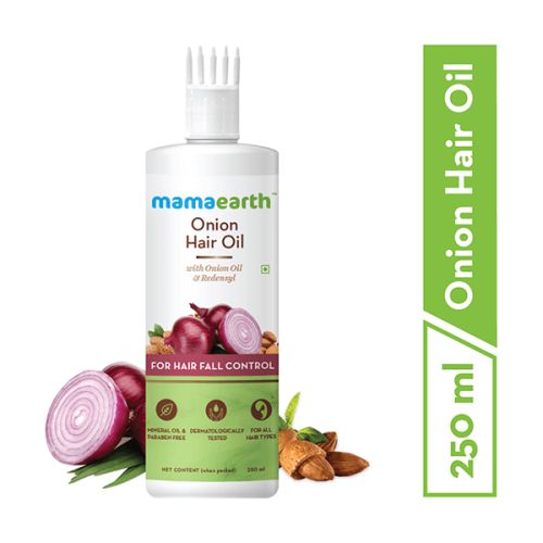 Mamaearth: Onion Hair Oil for hair growth with Onion & Redensyl for Hair Fall Control - 250ml