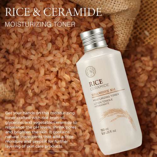 The Face Shop: Rice & Ceramide Moisturizing Toner - 150ml