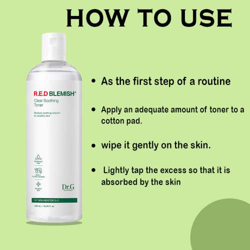 DR.G: R.E.D Blemish Clear Soothing Toner  300ml