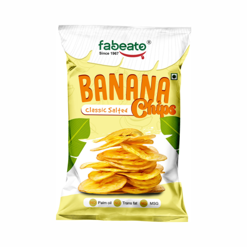 Fabeato: Banana Chips Classic Salted Flavor, No Palm Oil, No MSG, 70gm  Pack of 3