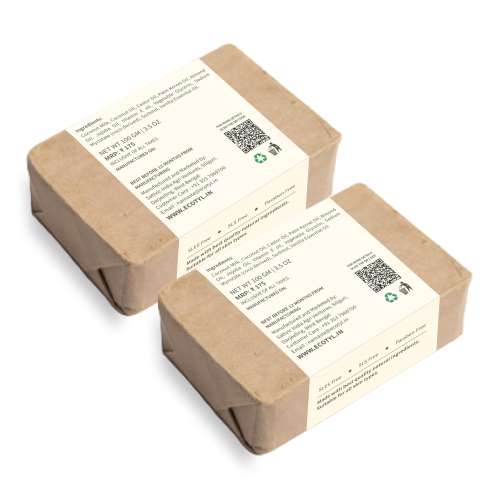 Ecotyl: Coconut Milk Soap with Vanilla | 100% Natural| Set of 2 