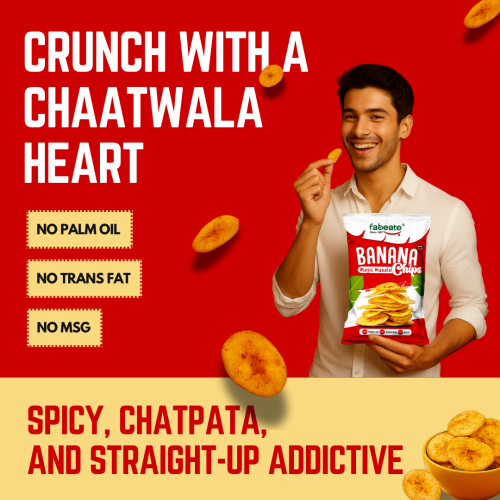 Fabeato: Banana Chips Magic Masala Flavor No Palm Oil, No MSG, 70gm  Pack of 3