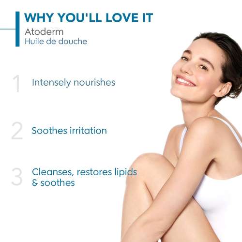 Bioderma: Atoderm huile de douche anti irritation cleansing oil face and body moisturizer 1ltr