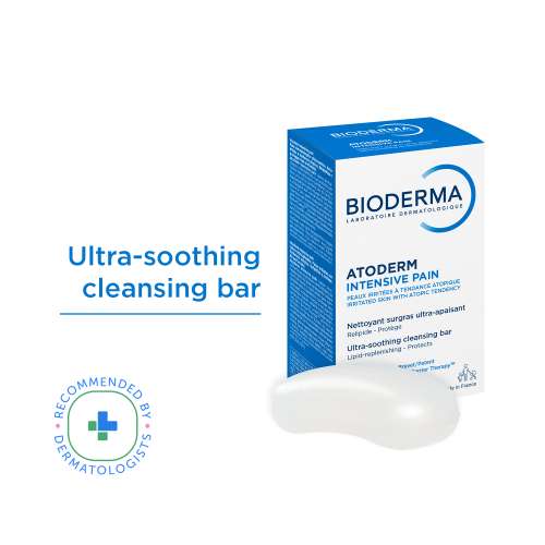 Bioderma: Atoderm Intensive Baby Soap Bar From Birth Gently Cleanses and Purifies The Skin, 150 gm