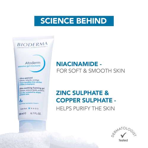 Bioderma: Atoderm Intensive Gel moussant Ultra-Soothing Shower Gel Very Dry To Atopic Skin, 200ml